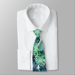 Corbata Monstera Tropical Sale De La Cuerda