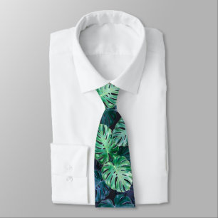 Corbata Monstera Tropical Sale De La Cuerda