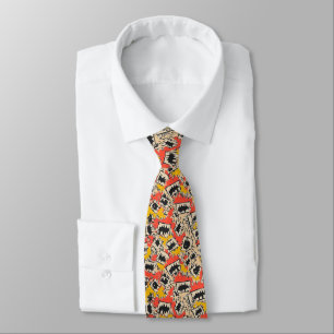 Corbata Monstruo de cómic con dientes afilados