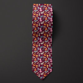 Corbata Montaje de gatos de Personalizado de Borgoña