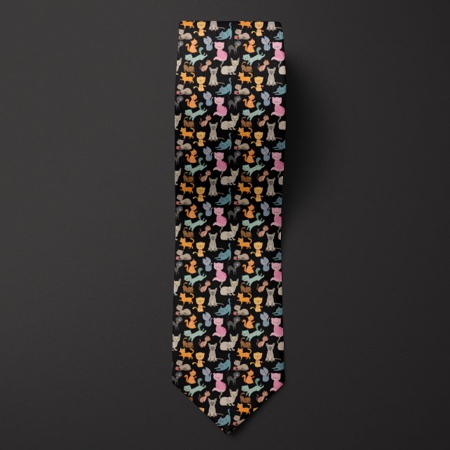 Corbata Montaje de gatos de Personalizado negro (Subido por el creador)