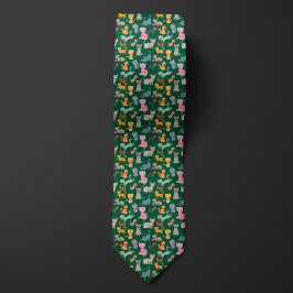 Corbata Montaje de gatos de Personalizado verde