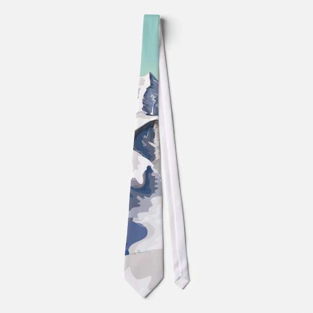 Corbata Montañas para esquiar (Anverso)