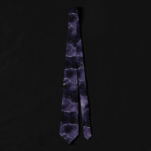 Corbata Moody Agate   Glam Púrpura Indigo Profundo Mediano