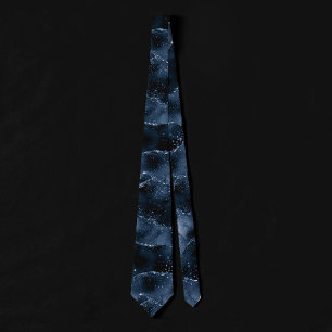 Corbata Moody Agate   Purpurina de imitación azul de acero