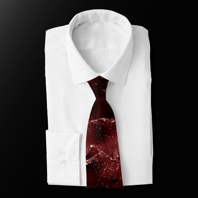 Corbata Moody Crimson Agate Sangre oscura Tono de joyas ro (Subido por el creador)