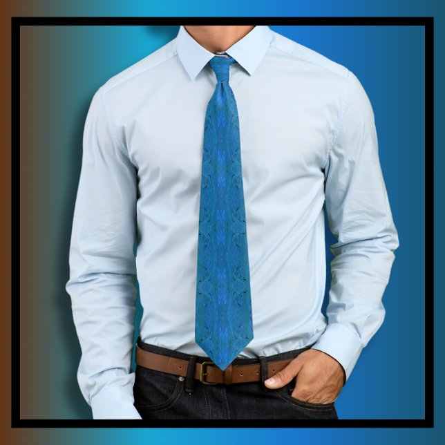 Corbata Moody Swirl Pattern Blue (Subido por el creador)