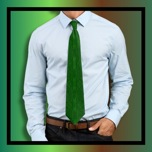 Corbata Moody Swirl Pattern Green (Subido por el creador)