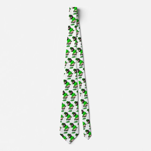 Corbata Mooning Leprechaun Tie (Anverso)
