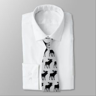 Corbata Moose Pattern Silhouette Rustic