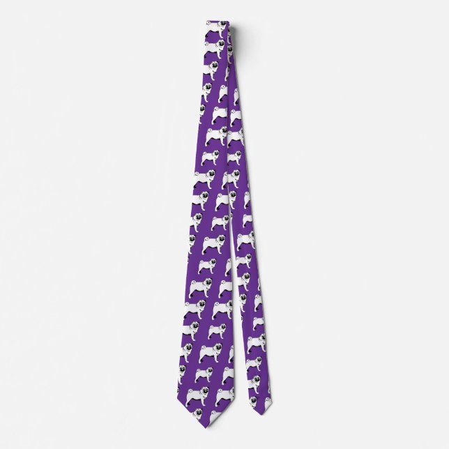 Corbata Mops Pug (Anverso)