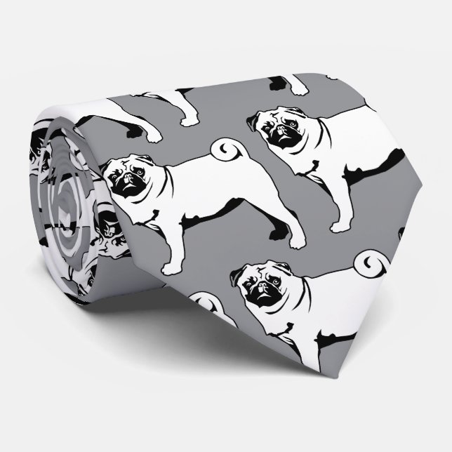 Corbata Mops Pug (Enrollado)