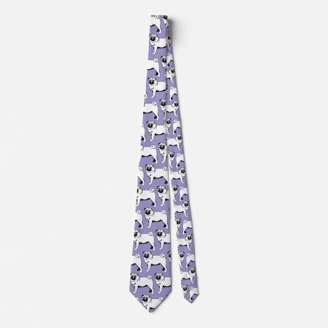 Corbata Mops Pug (Anverso)