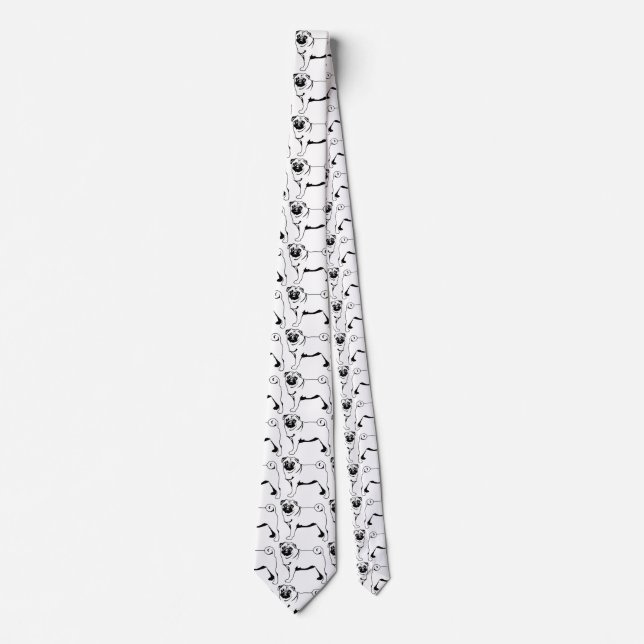 Corbata Mops Pug (Anverso)