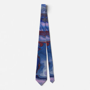 Corbata morada abstracta vibrante para vapear