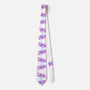 Corbata Morado Floral