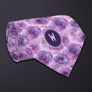 Corbata Morado Ranunculus Floral