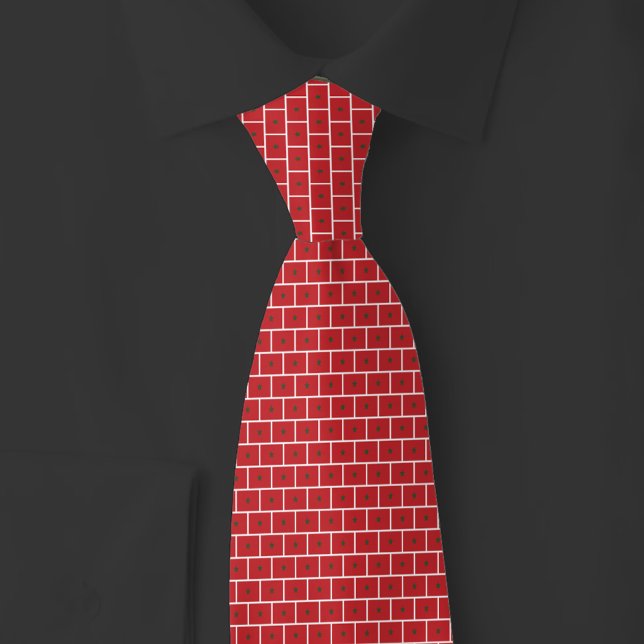 Corbata Morocco Flag Brick Pattern (Subido por el creador)
