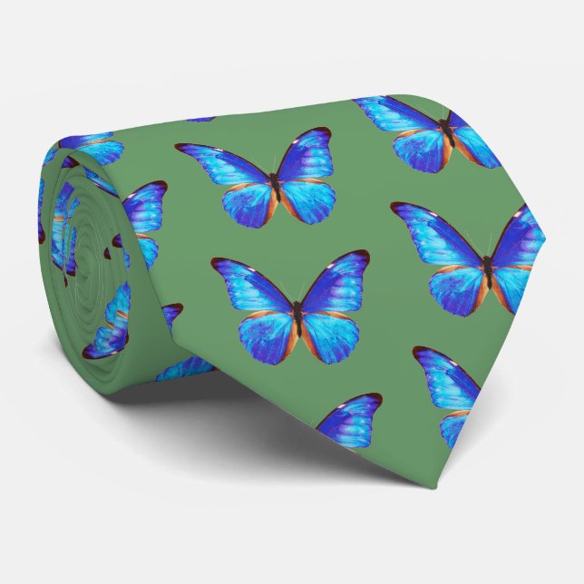 Corbata Morpho Butterfly (Enrollado)