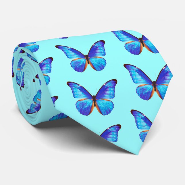 Corbata Morpho Butterfly (Enrollado)