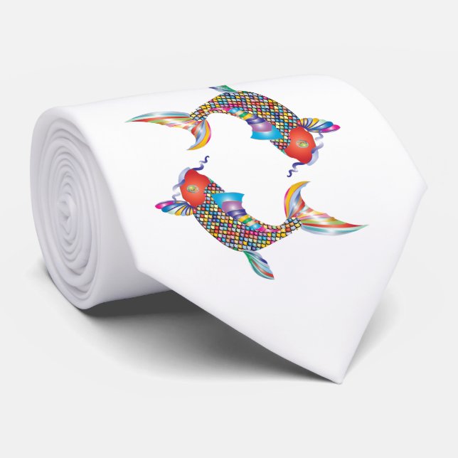 Corbata Mosaic Fish (Enrollado)