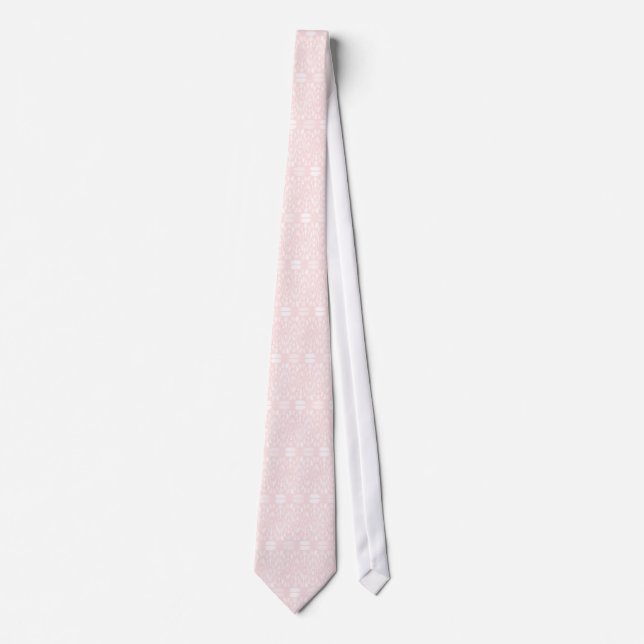 Corbata Mosaico de abejas - Rosa (Anverso)