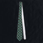 Corbata Mosaico de ventilador de flores de estilo Art Déco<br><div class="desc">Patrón vintage de inspiración Art Déco con forma de ventilador con flores coloridas sobre negro con fondo verde menta y ligeramente geométrico. Inspirado por los ruidosos años 2009 / Gatsby. Un diseño floral clásico, bonito y moderno para todo aquel que aprecie el ambiente de los años 20 y de época....</div>