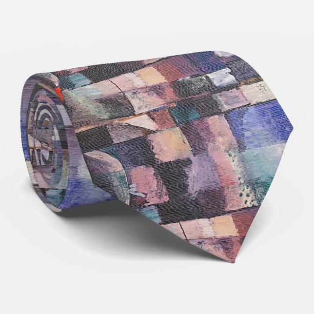 Corbata Mosaico Klee – Geometría Suave (Enrollado)