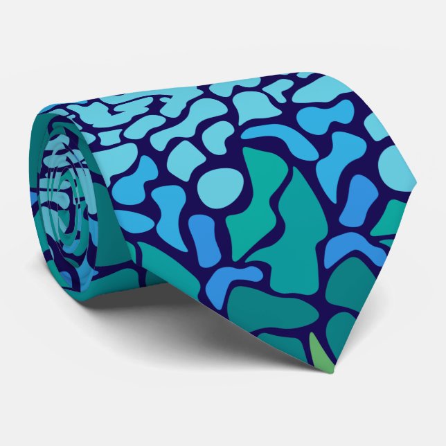 Corbata Mosaico Marino (Enrollado)