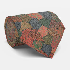 Corbata Mosaico Oriental – Geometría Vintage