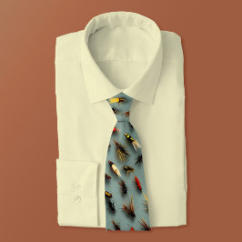 Corbata Moscas de pesca - Feliz Día de los Padres