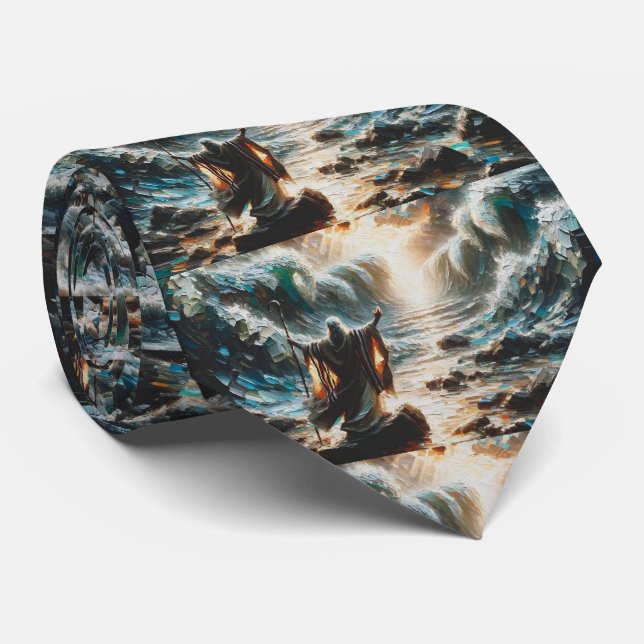 Corbata Moshe y la división del mar Rojo (Enrollado)