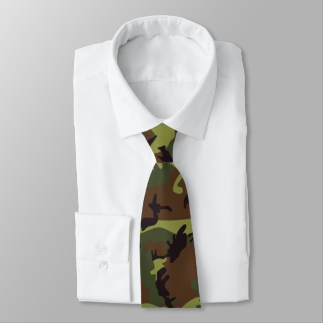 Corbata Moss Green Camo (Atado)
