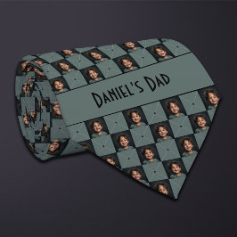 Corbata Moss Green Checkered Photo