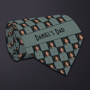 Corbata Moss Green Checkered Photo