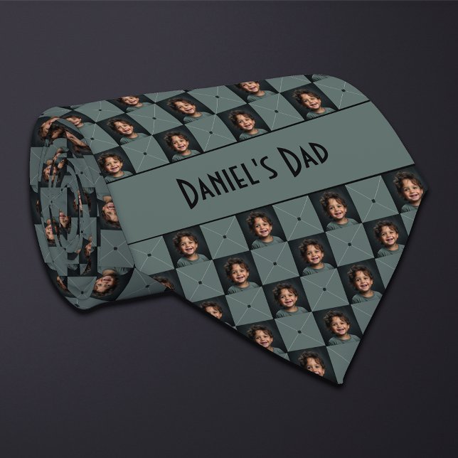 Corbata Moss Green Checkered Photo (Subido por el creador)