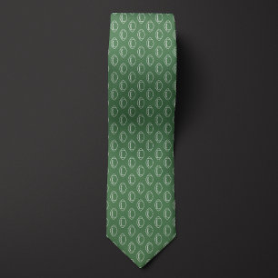 Corbata Moss Green Football