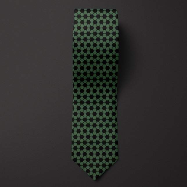 Corbata Moss Green Futbol Patrón de bola de fútbol (Subido por el creador)