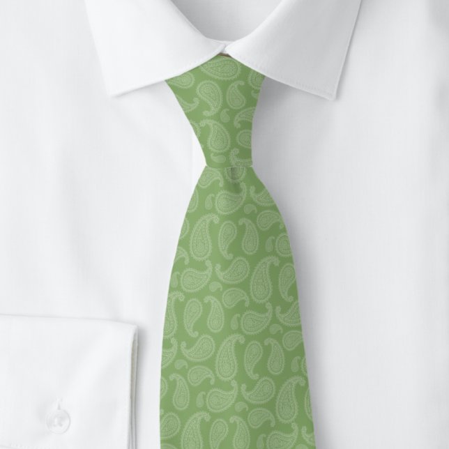 Corbata Moss Paisley (Subido por el creador)