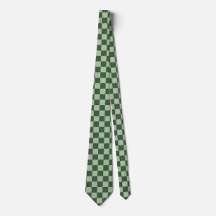 Corbata Moss Verde y Cuadro de Sage Claro