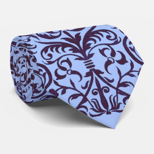 Corbata Motif victoriano en azul
