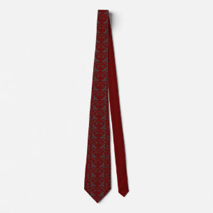 Corbata Motiff vintage sobre el color marrón