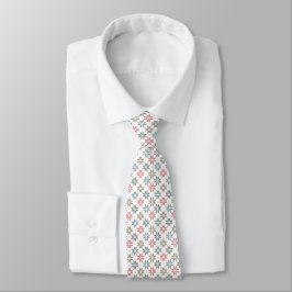Corbata Motivo Floral de Poinsettia de Colores Pastel Pequ