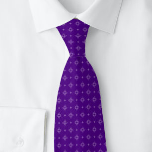Corbata Motivo Tribal de Berenjena