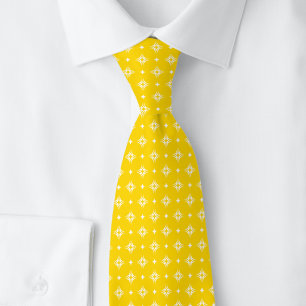 Corbata Motivo Tribal Dorado