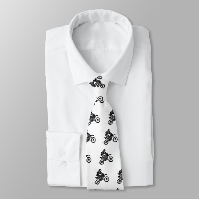Corbata Moto de cross de tierra (Atado)