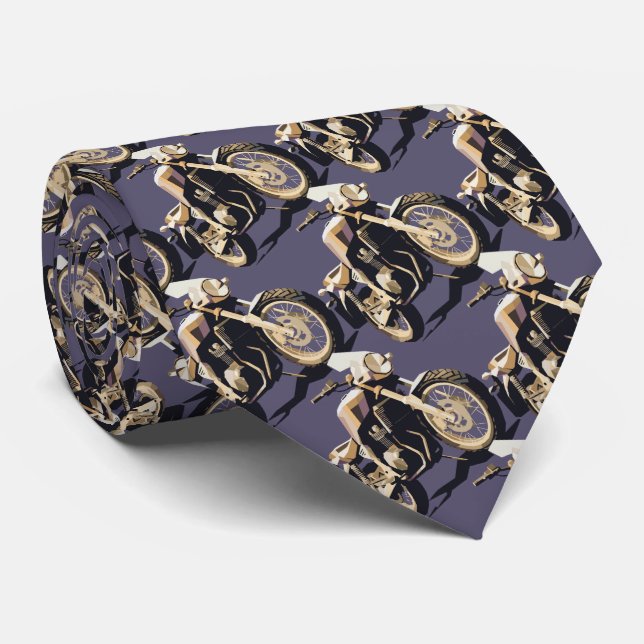 Corbata Motocicleta Bicicleta Antecedentes azules (Enrollado)