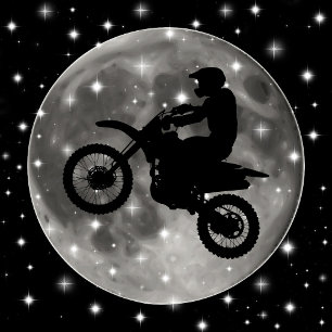 Corbata Motocicleta en la Luna Motocross Deportivo