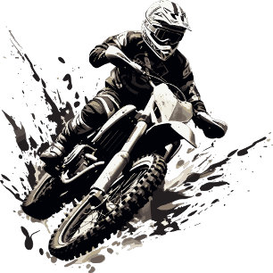 Corbata Motocicleta Motocross Deportivo