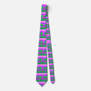 Corbata Mt. Sunset Pink Green Purple
